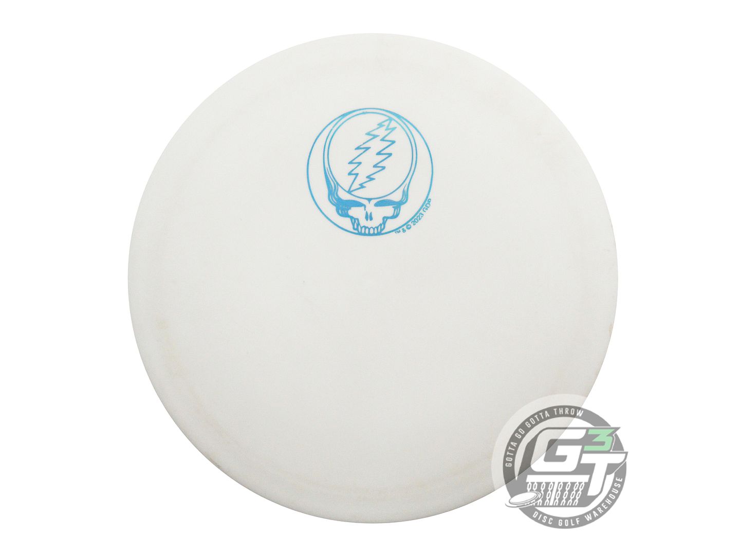 USED DiscMania GRATEFUL DEAD Glow D-Line Flex 2 FD 175g White Driver Golf Disc