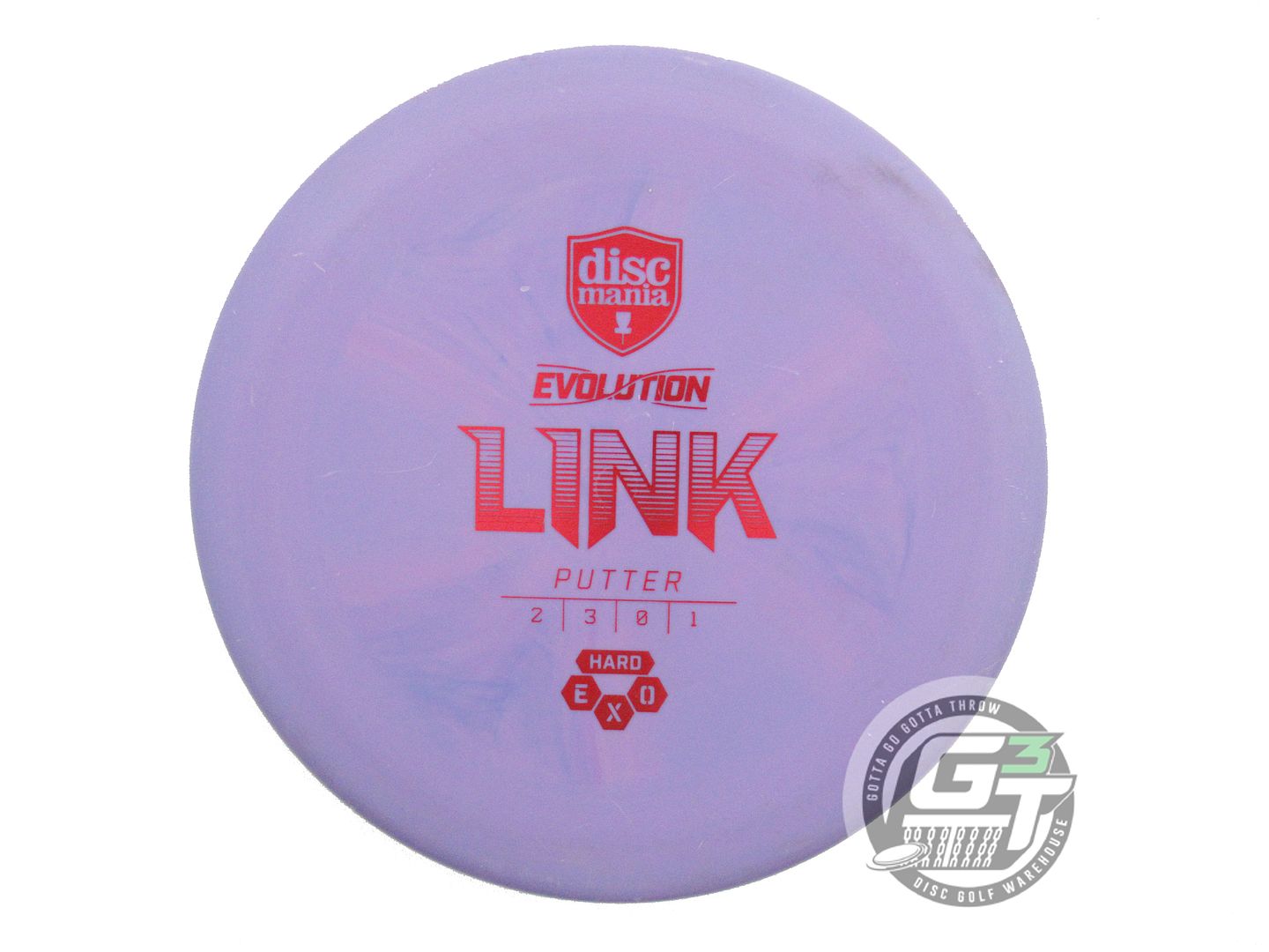 USED DiscMania EXO Hard Link 176g Purple Red Foil A Putter Golf Disc