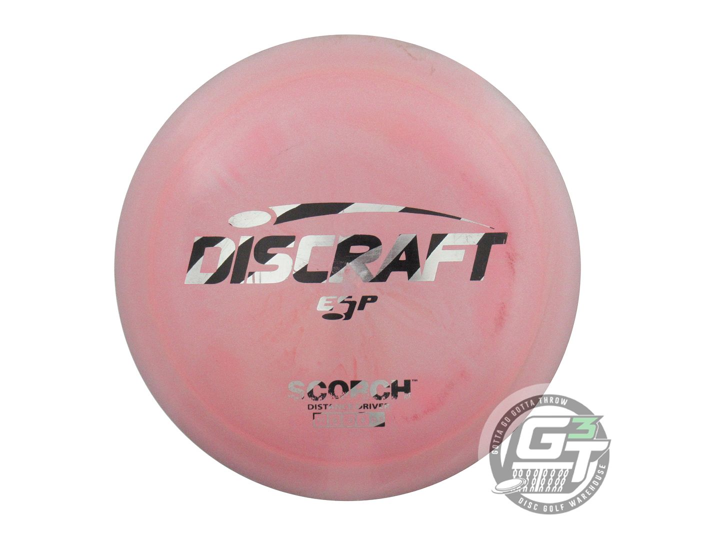 USED Discraft ESP Scorch 174g Lilac-Pink Zebra Foil Distance Driver Golf Disc