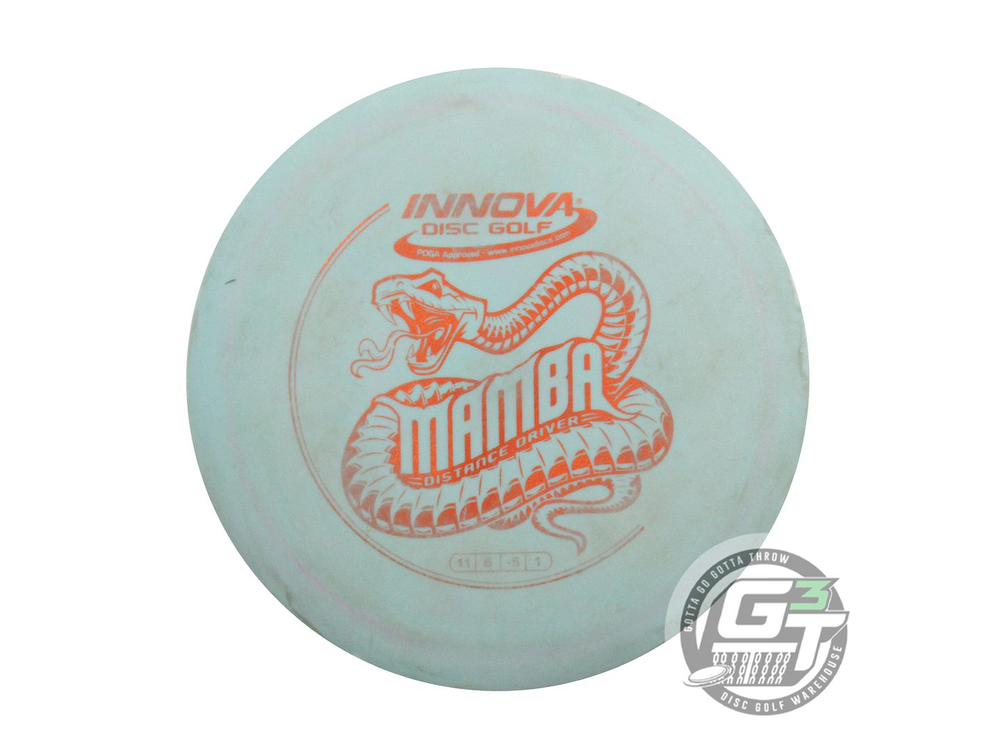 USED Innova DX Mamba 162g Seafoam Orange Foil Distance Driver Golf Disc