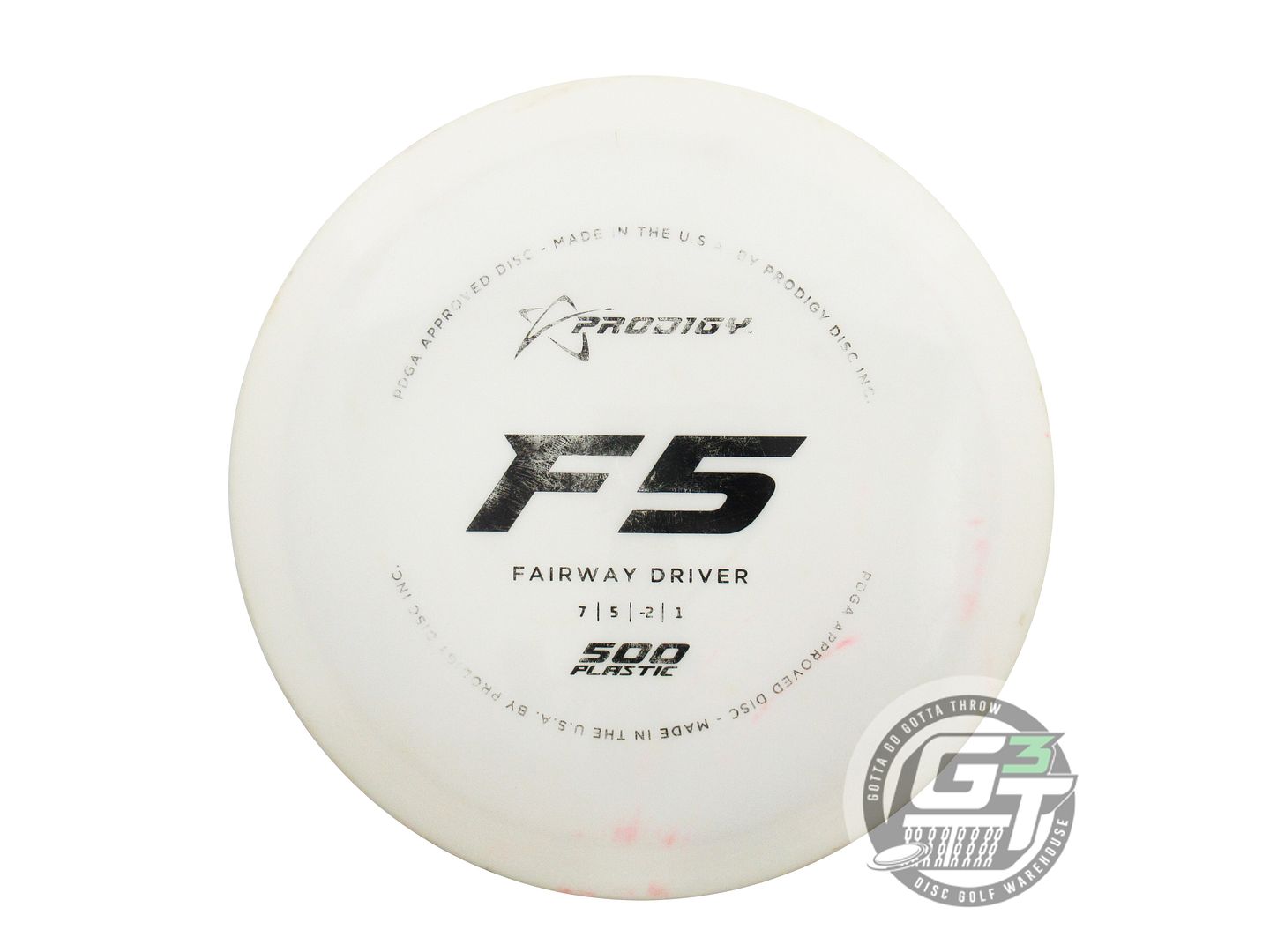 USED Prodigy Discs 500 F5 173g White Black Stamp Fairway Driver Golf Disc