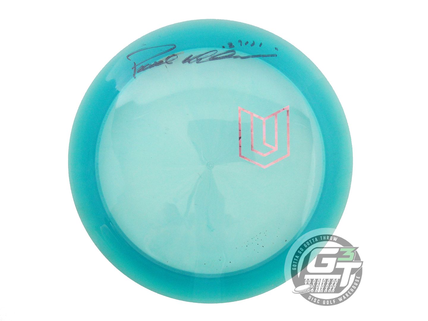 USED Discraft [ULIBARRI] CryZtal Scorch 174g Teal SIGNED Distance Driver Disc