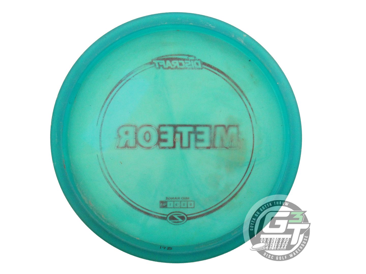 USED Discraft Z Meteor 178g Teal Red Foil Midrange Golf Disc