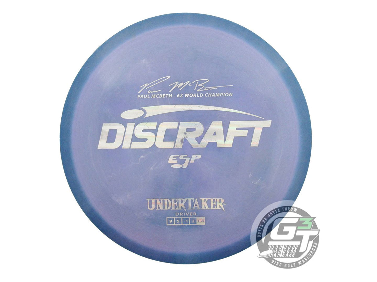 USED Discraft [McBETH] ESP Undertaker 174g Blue-Purple Silver Holo Dri ...