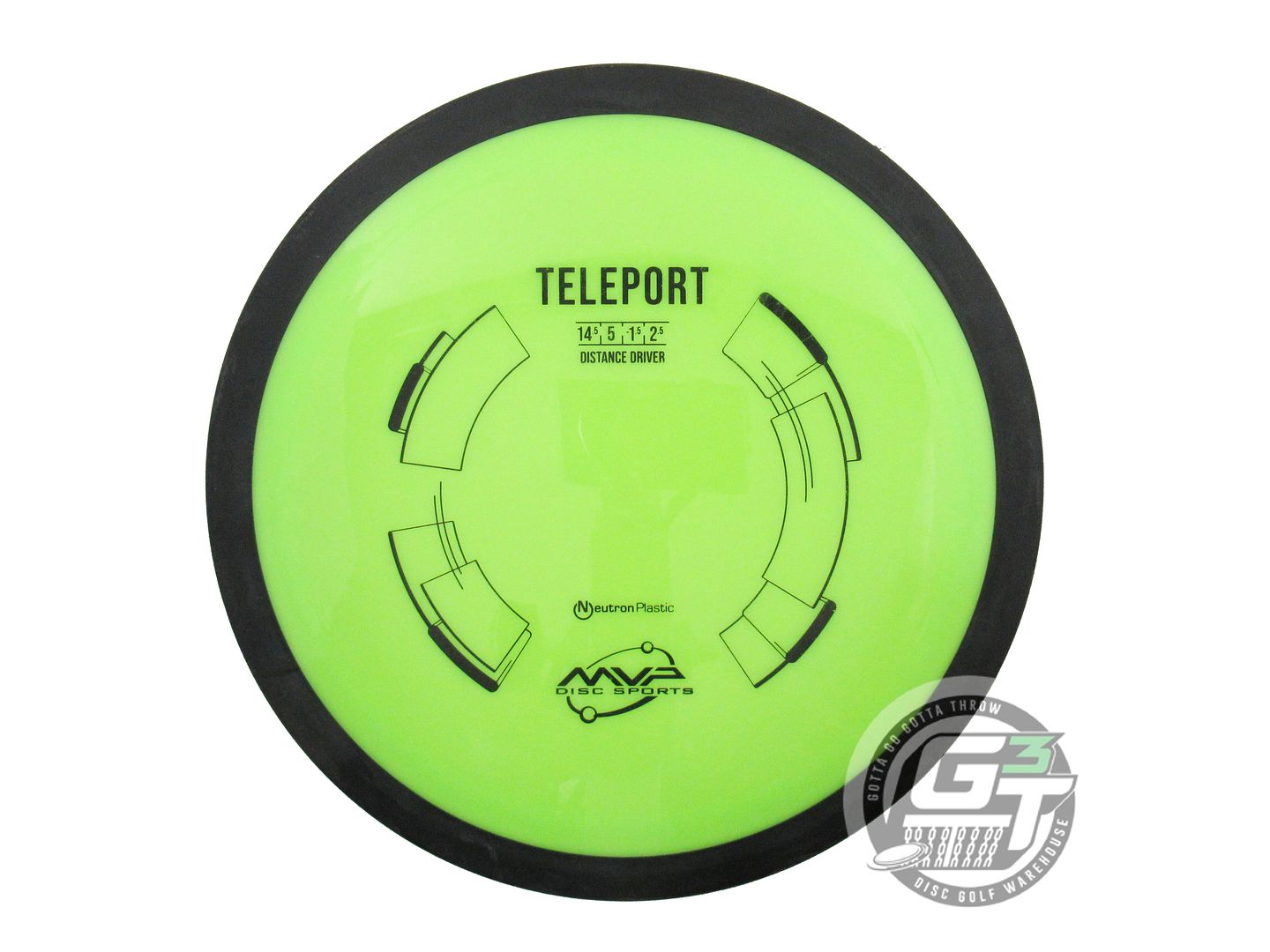 USED MVP Disc Sports Classic Neutron Teleport 175g Dayglow Distance Driver Disc