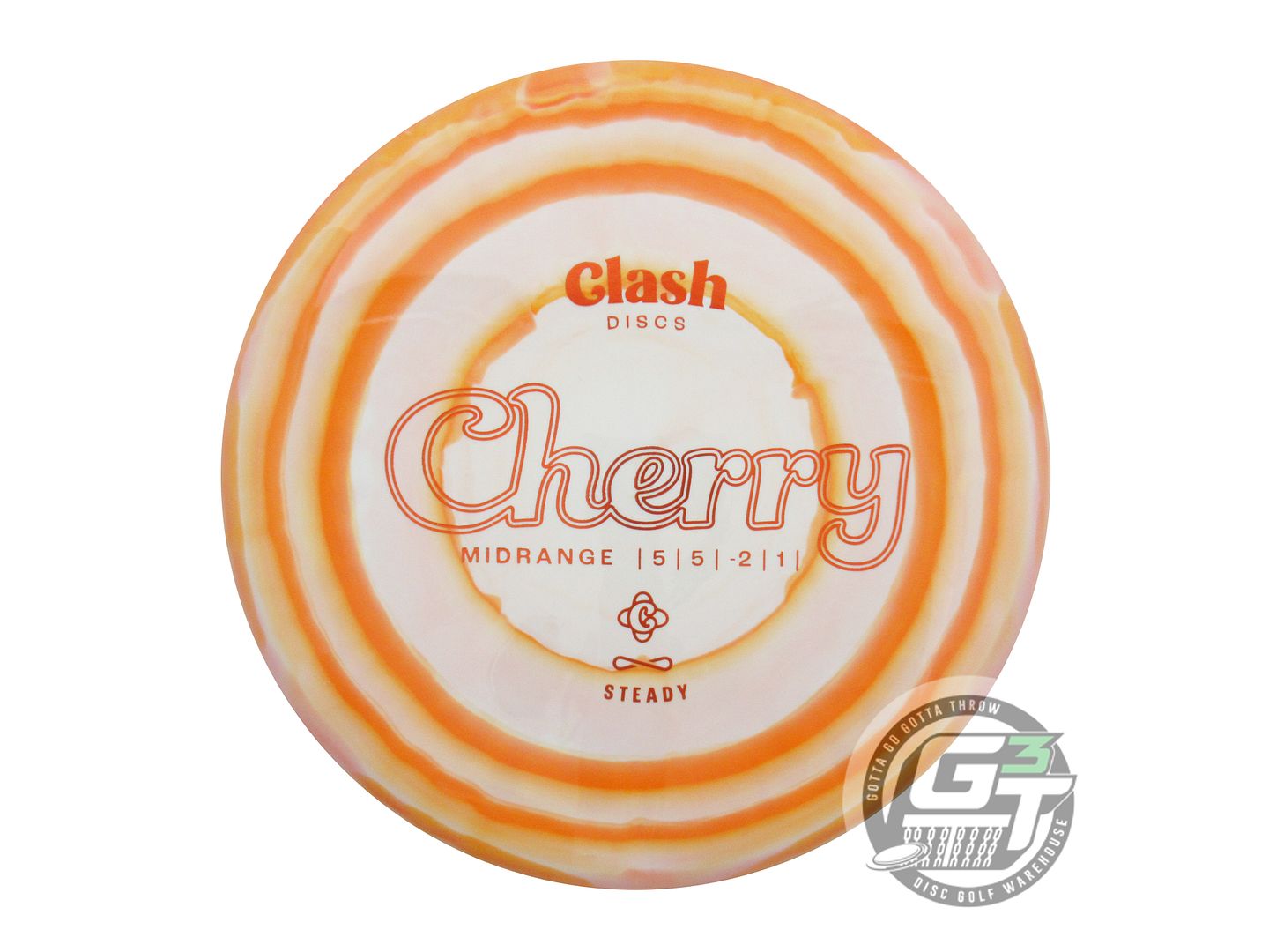 Clash Steady Ring Cherry Midrange Golf Disc (Individually Listed)