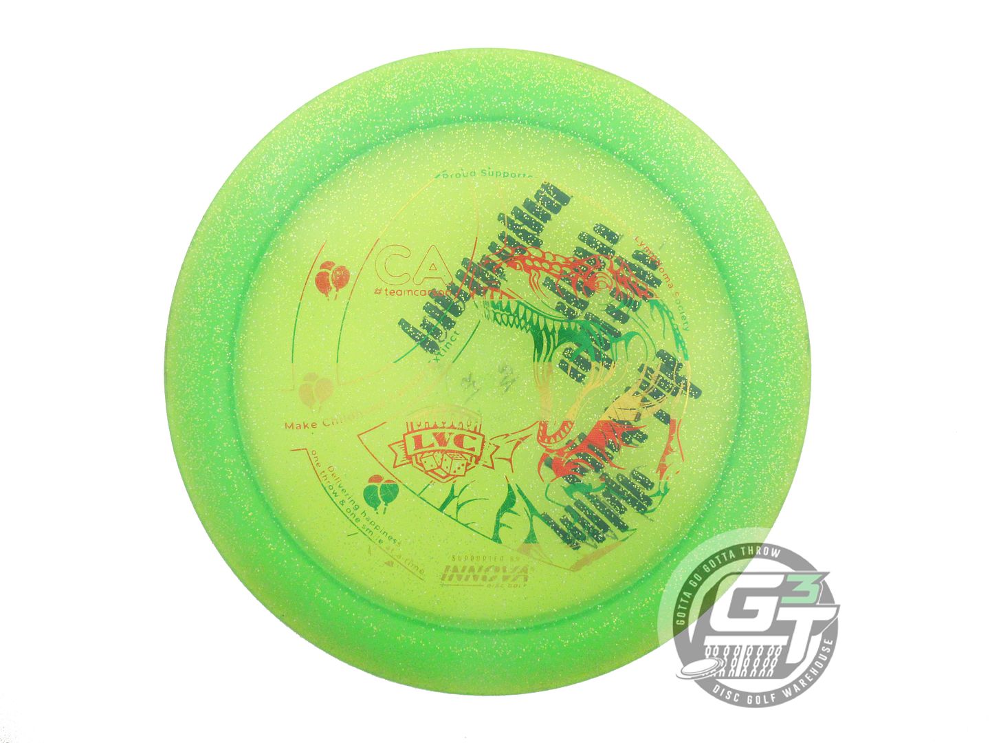 USED Innova Metal Flake Champion Ape 175g Lime Distance Driver Golf Disc