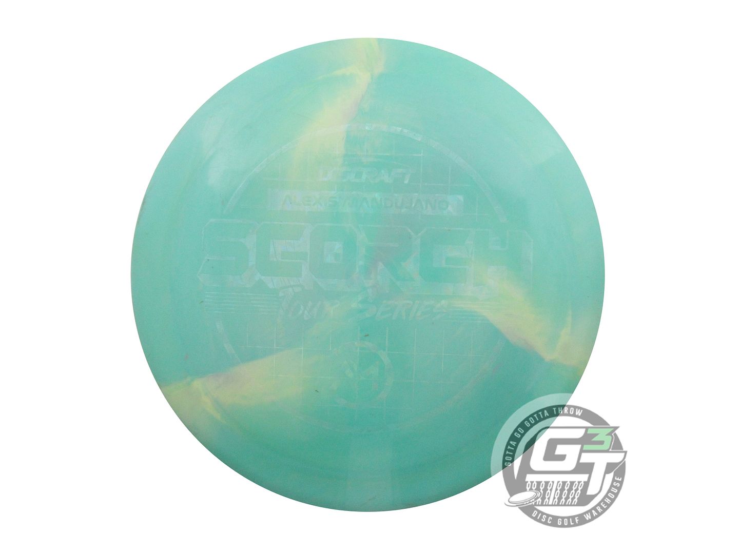 USED Discraft [MANDUJANO] ESP Swirl Scorch 172g Seafoam-Yellow Driver Golf Disc