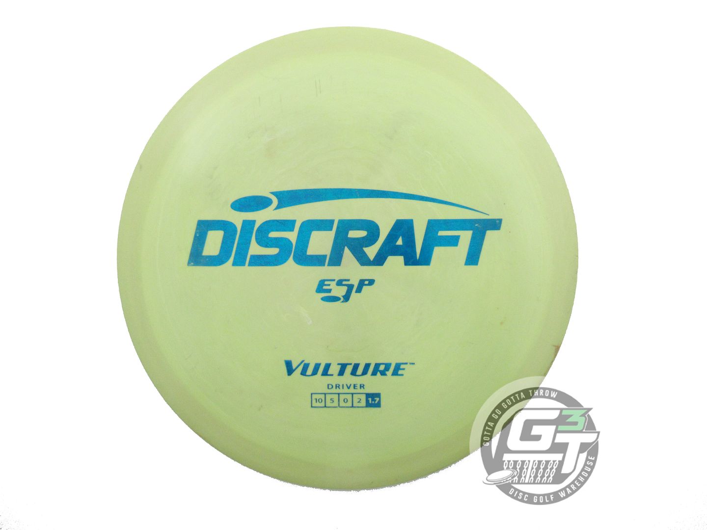 USED Discraft ESP Vulture 174g Olive Blue Foil Distance Driver Golf Disc