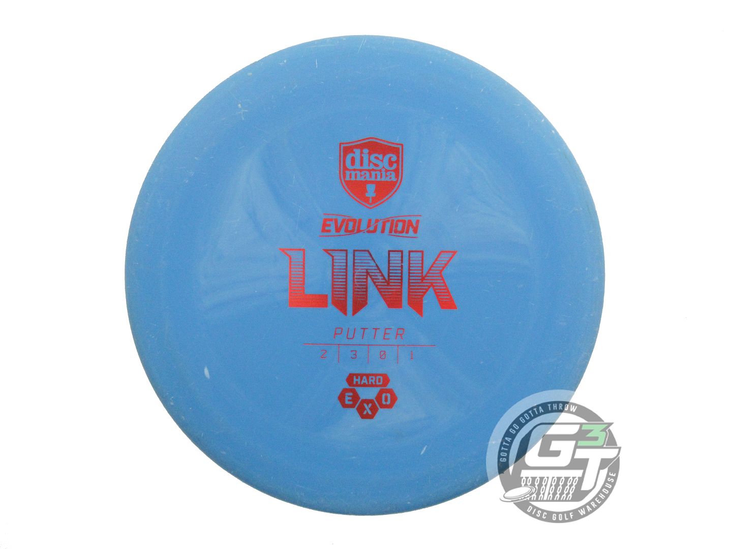 USED DiscMania EXO Hard Link 173g Blue Red Foil Putter Golf Disc