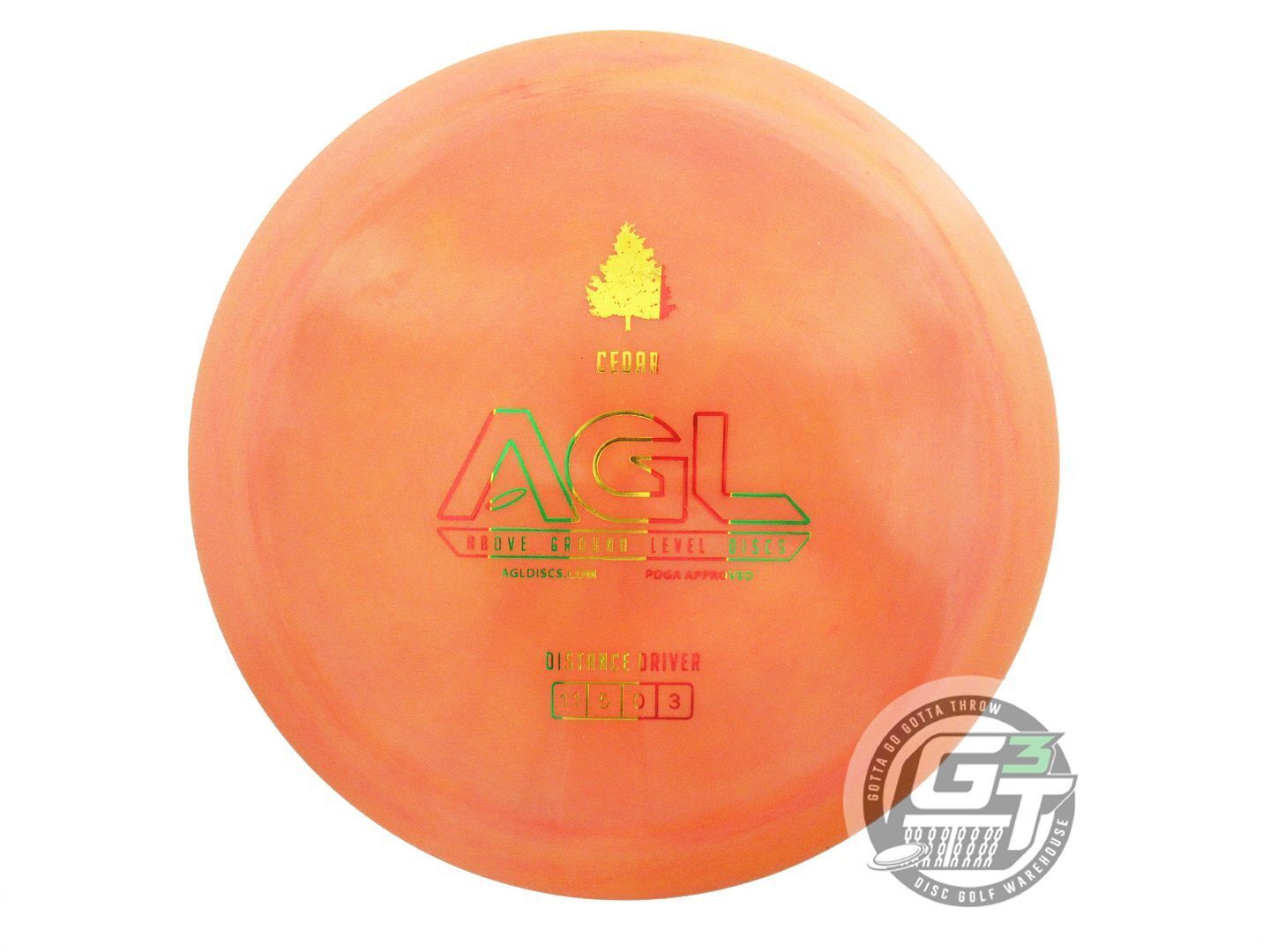 Above Ground Level Alpine Cedar Distance Driver Golf Disc (Individually Listed)