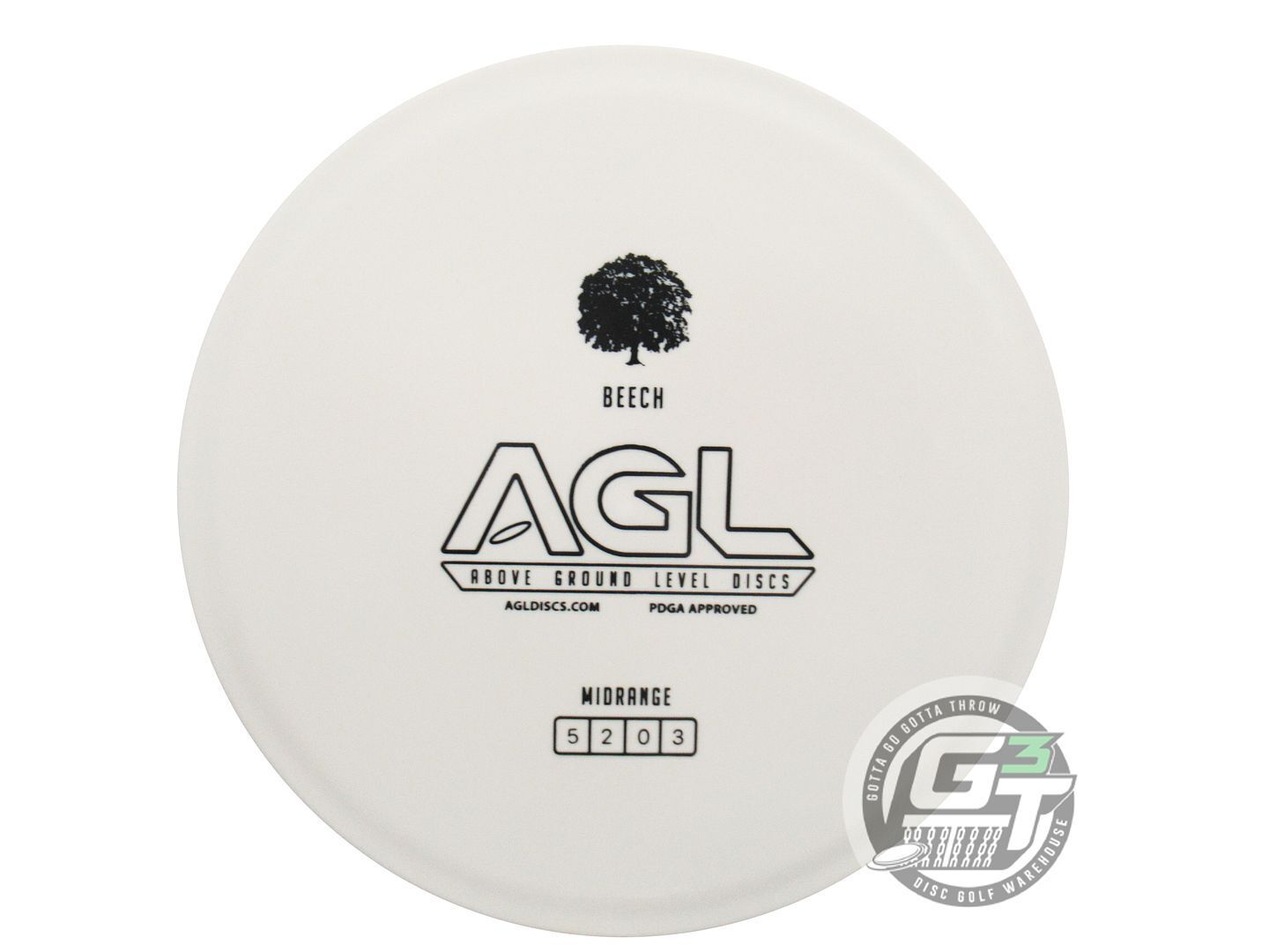 Above Ground Level Glow Woodland Beech Midrange Golf Disc (Individually Listed)
