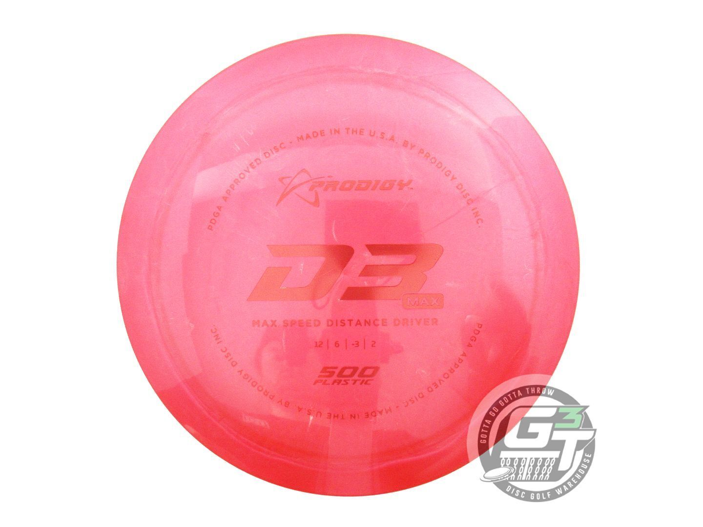 Prodigy 500 Series D3 Max Distance Driver Golf Disc (Individually Listed)