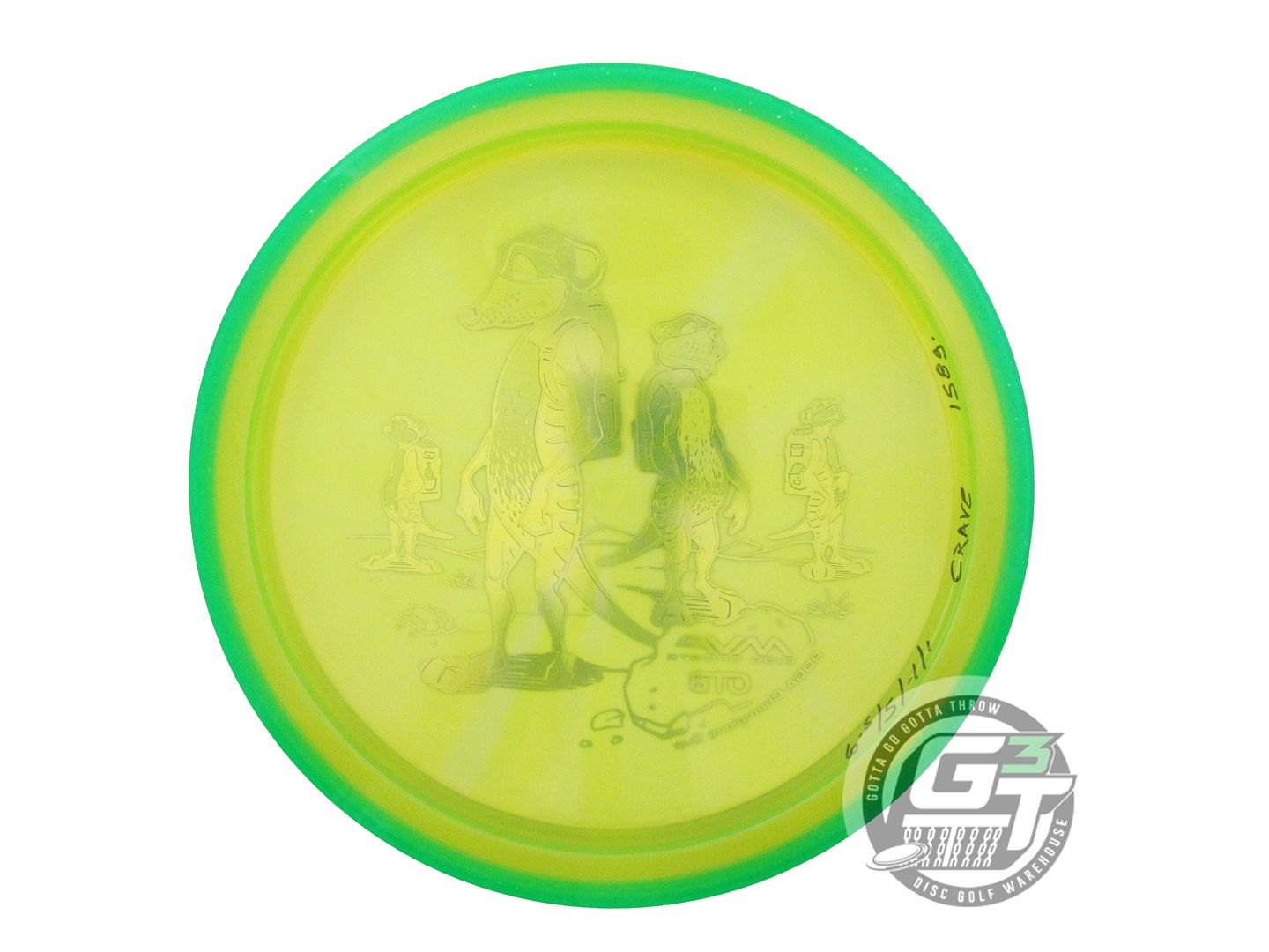USED Axiom Discs [CHAMPION] Prism Proton Crave 158g Yellow Green Rim Driver Disc