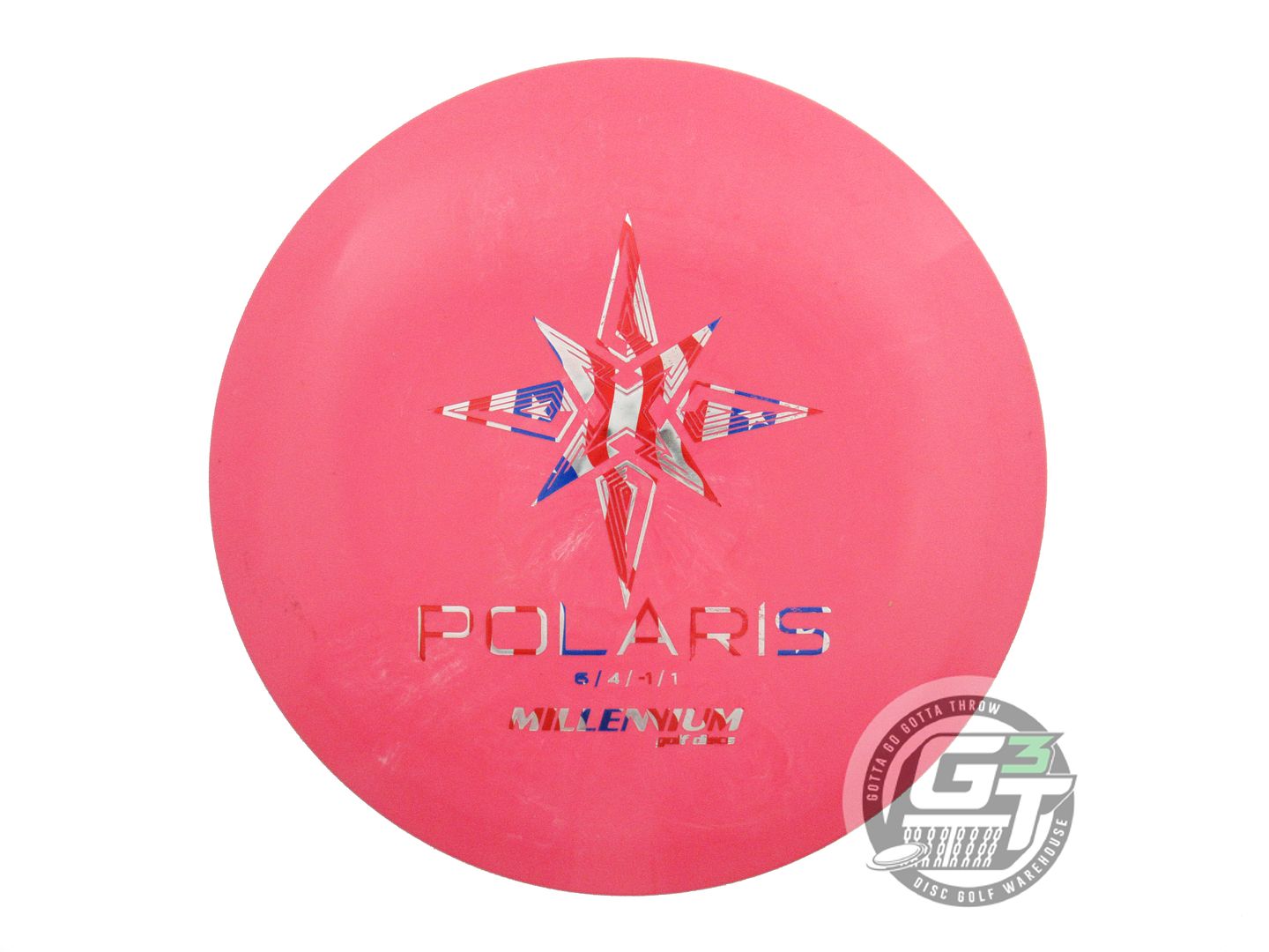USED Millennium Standard Polaris LS 161g Pink Flag Foil Fairway Driver Golf Disc