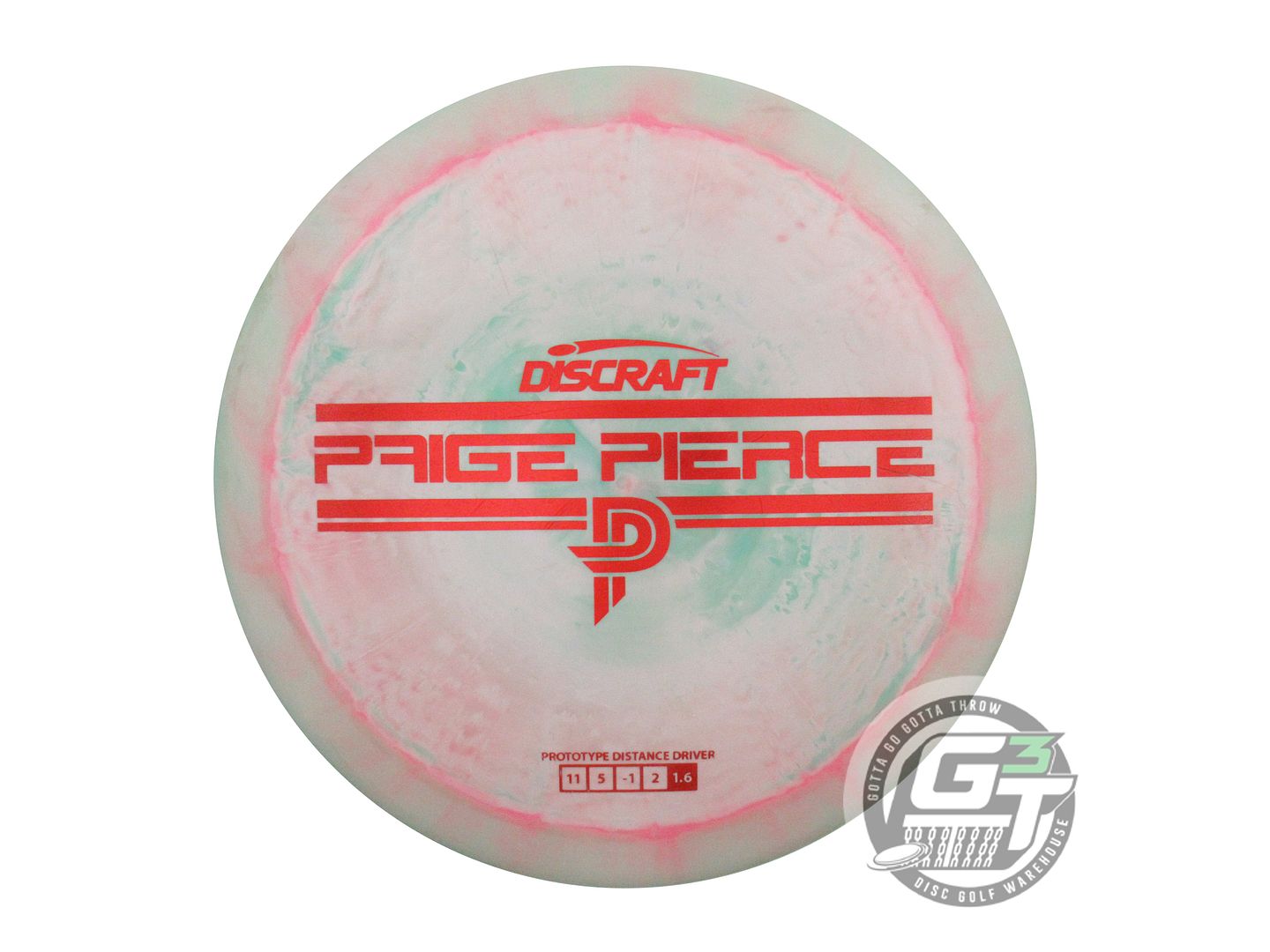 USED Discraft [PIERCE] Proto ESP Drive 178g Olive-Pink Distance Driver Golf Disc