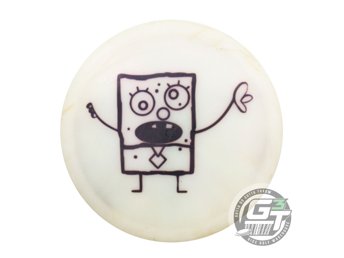 USED Dynamic Discs Glimmer Lucid Evader 173g White HOME DYED Driver Golf Disc