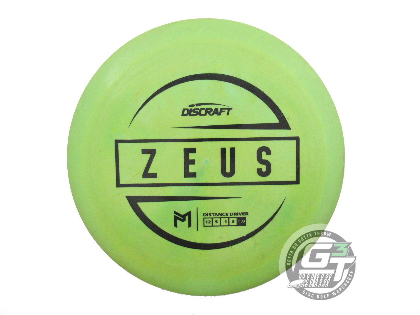 USED Discraft [McBETH] ESP Zeus 173g Green Black Stamp Driver Golf Disc
