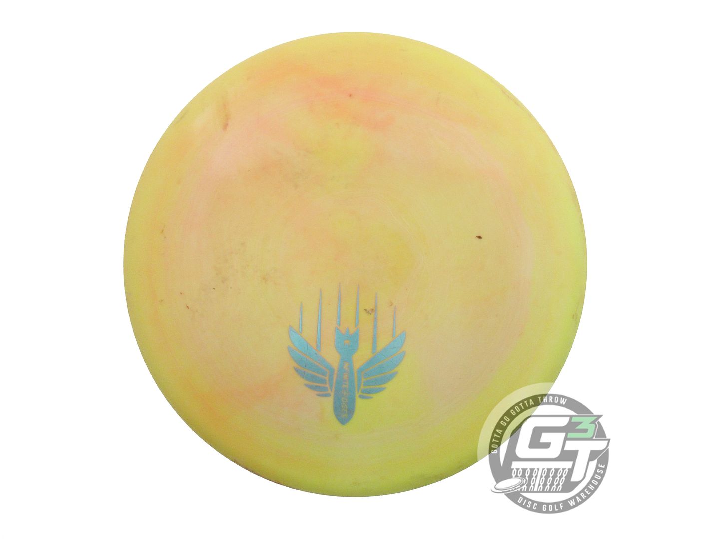 USED Infinite Swirly S-Blend Roman/Ronin 175g Yellow-Orange Driver Golf Disc