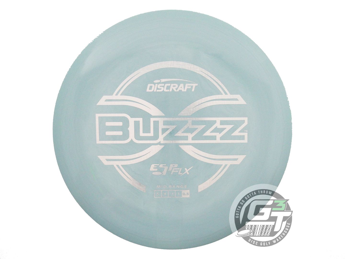 NOS Discraft ESP FLX Buzzz 179g Aqua Square Holo Foil Midrange Golf Disc