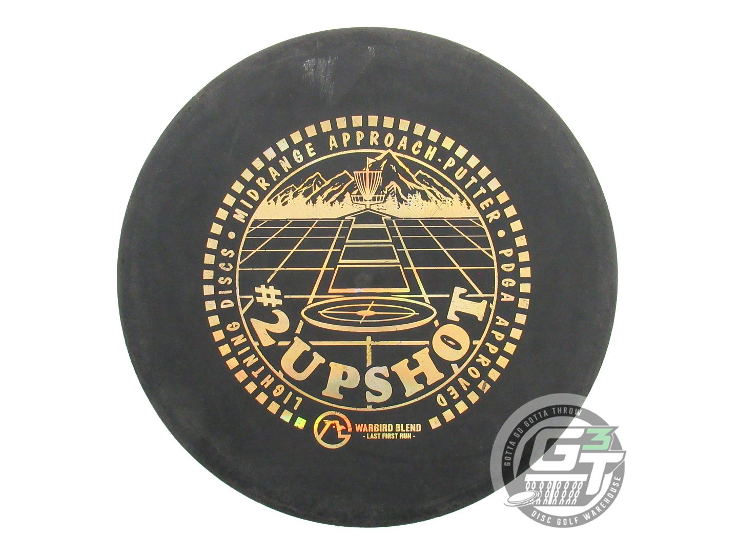 USED Lightning LAST FIRST RUN Warbird #2 Upshot 172g Black Putter Golf Disc
