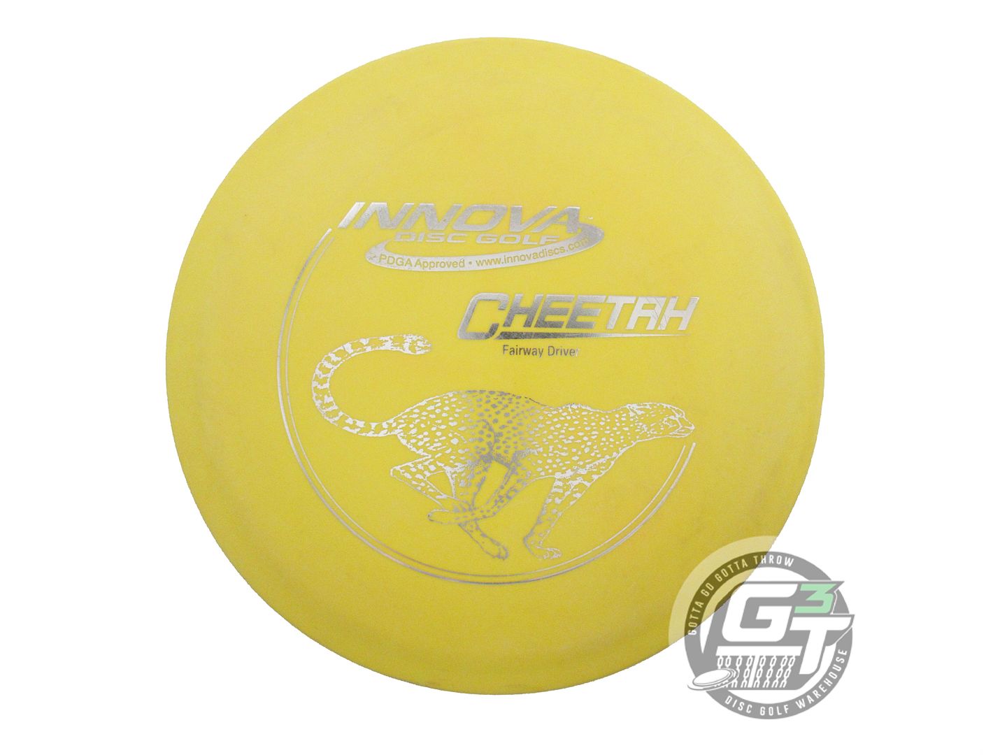 USED Innova DX Cheetah 169g Yellow Silver Foil Fairway Driver Golf Disc