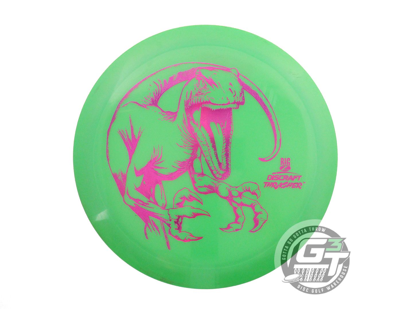 USED Discraft Big Z Thrasher 175g Green Magenta Foil Distance Driver Golf Disc