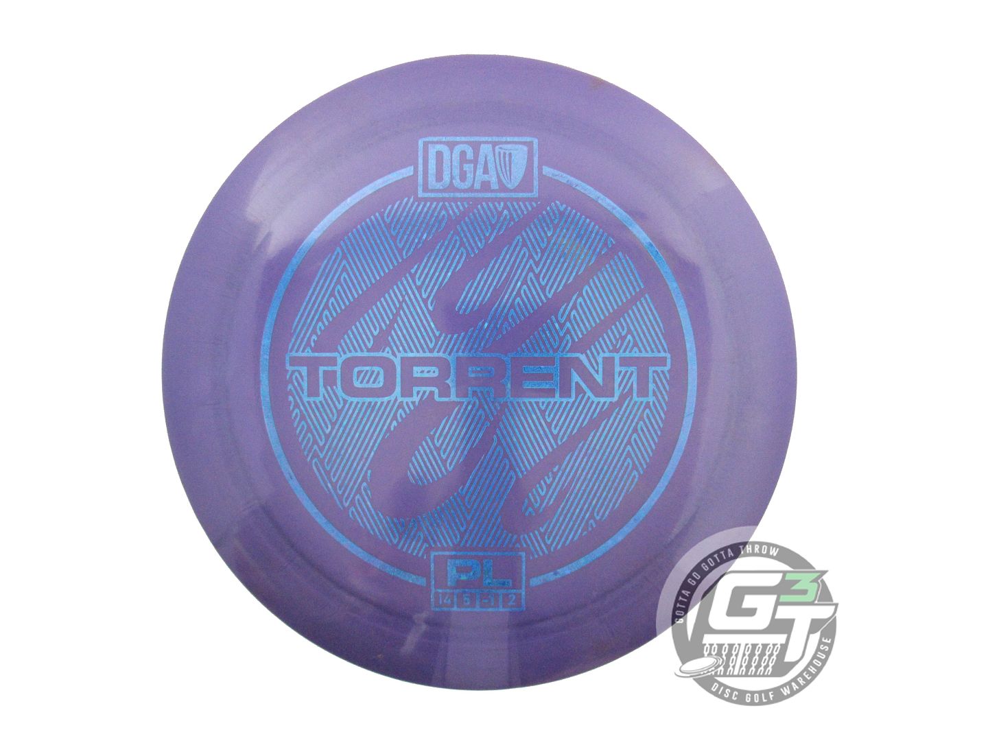 USED DGA ProLine Torrent 174g Purple Blue Glitter Foil Driver Golf Disc