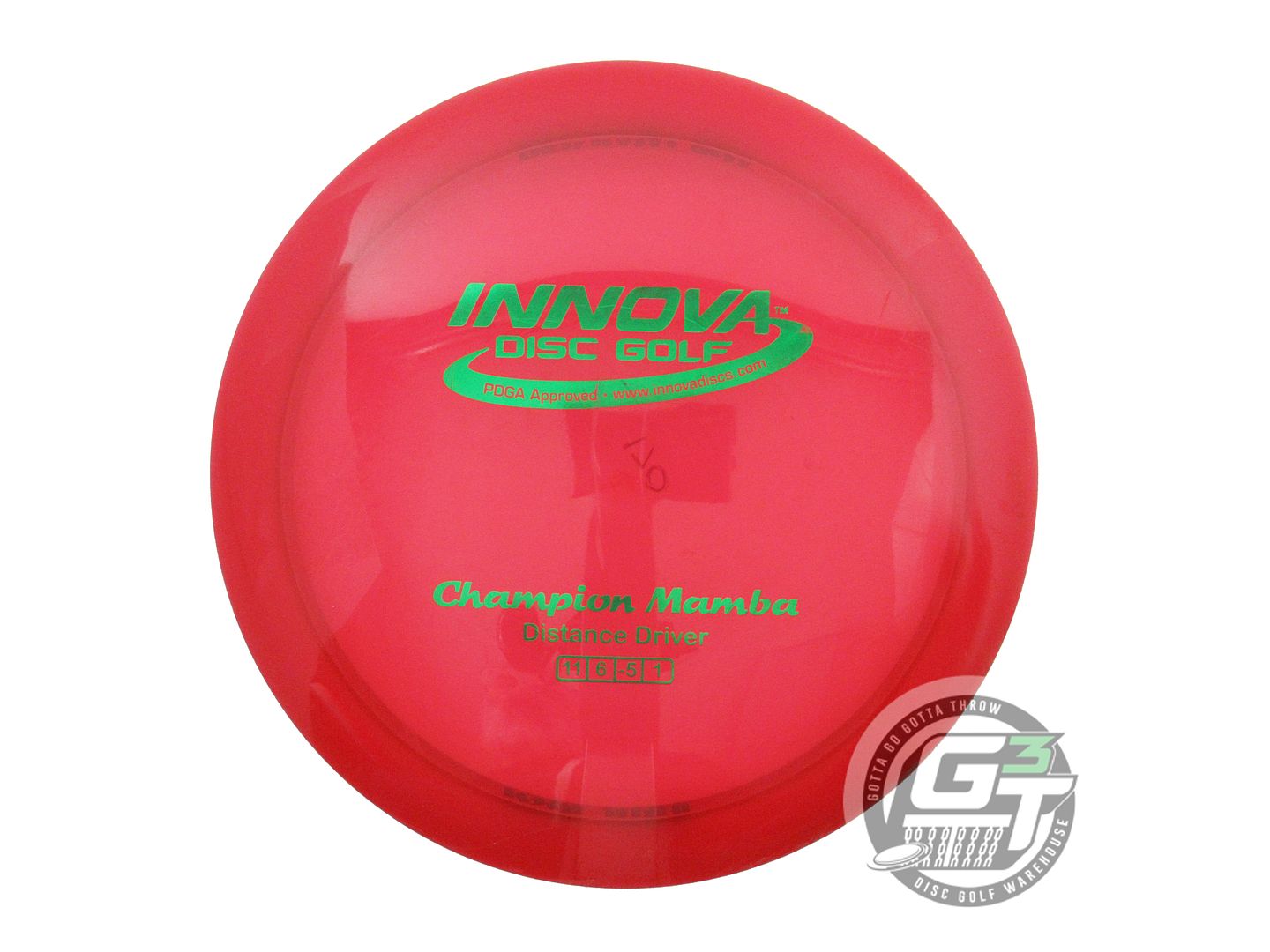 USED Innova Champion Mamba 170g Red Green Foil Distance Driver Golf Disc