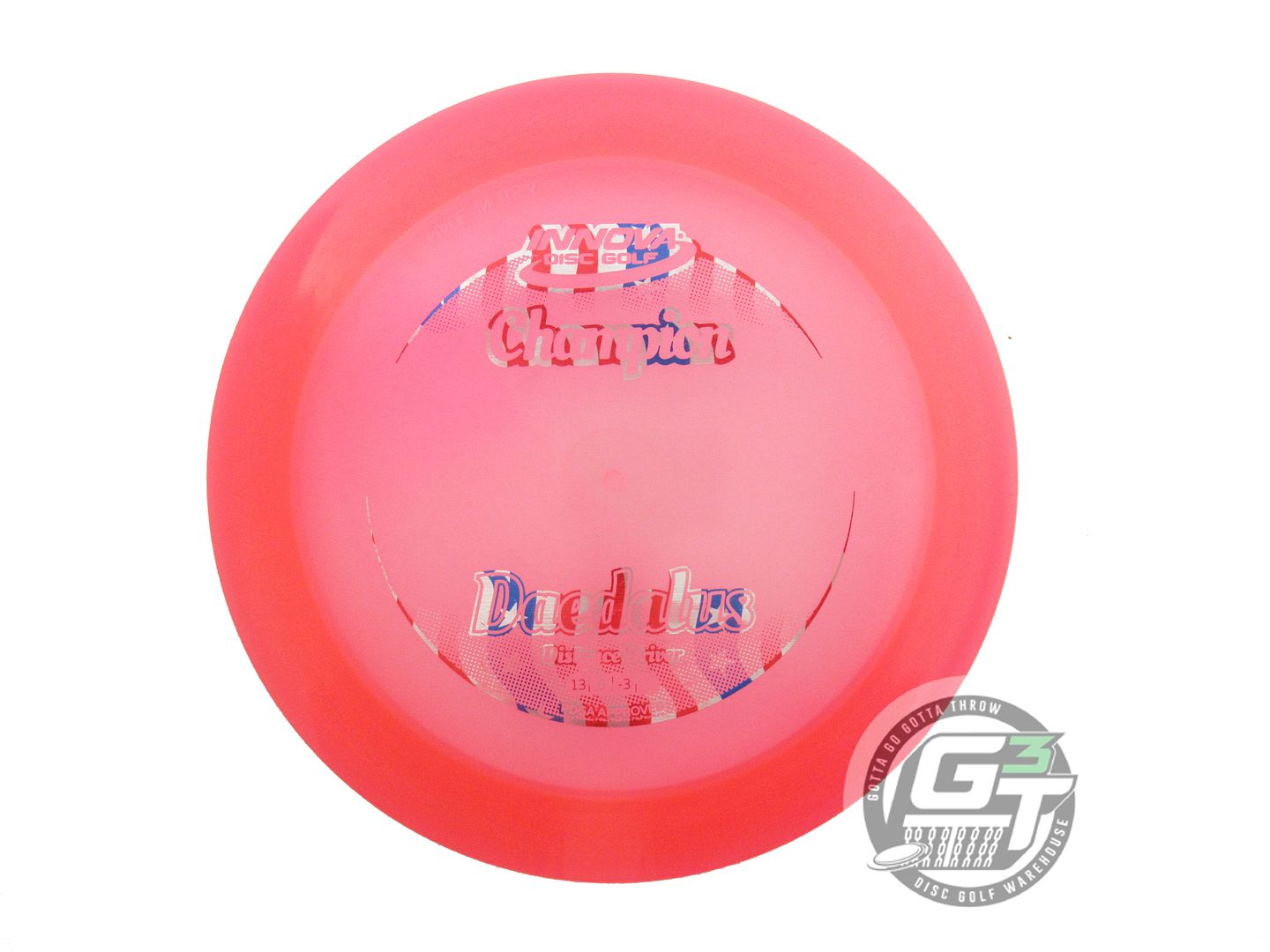USED Innova Champion Daedalus 172g Pink Flag Foil Distance Driver Golf Disc