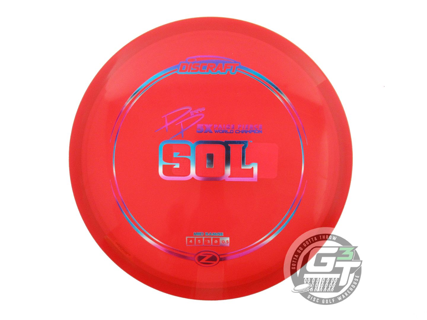 Discraft Elite Z Sol [Paige Pierce 5X] Midrange Golf Disc (Individually Listed)