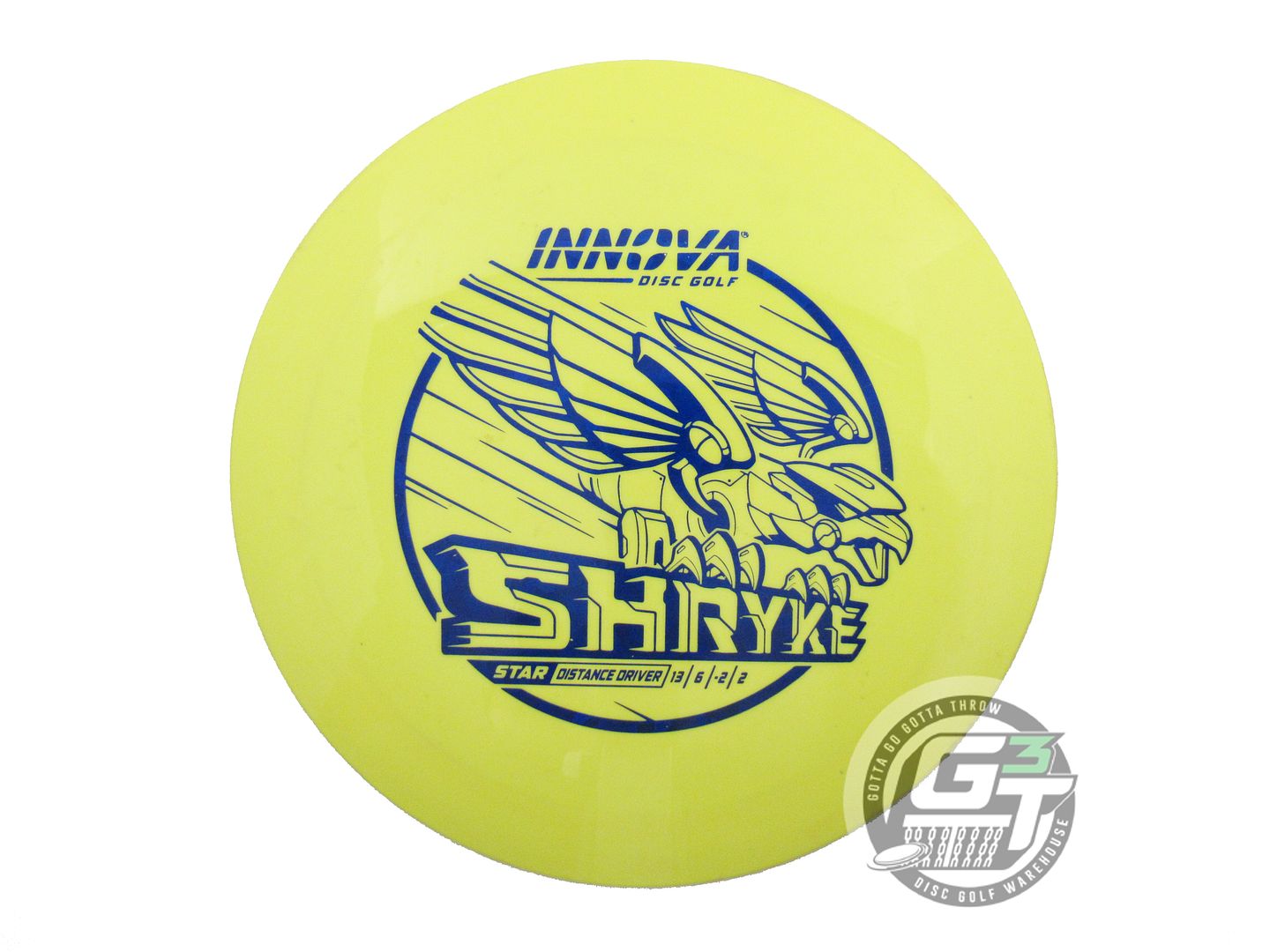 USED Innova Star Shryke 174g Yellow Blue Shatter Foil Distance Driver Golf Disc