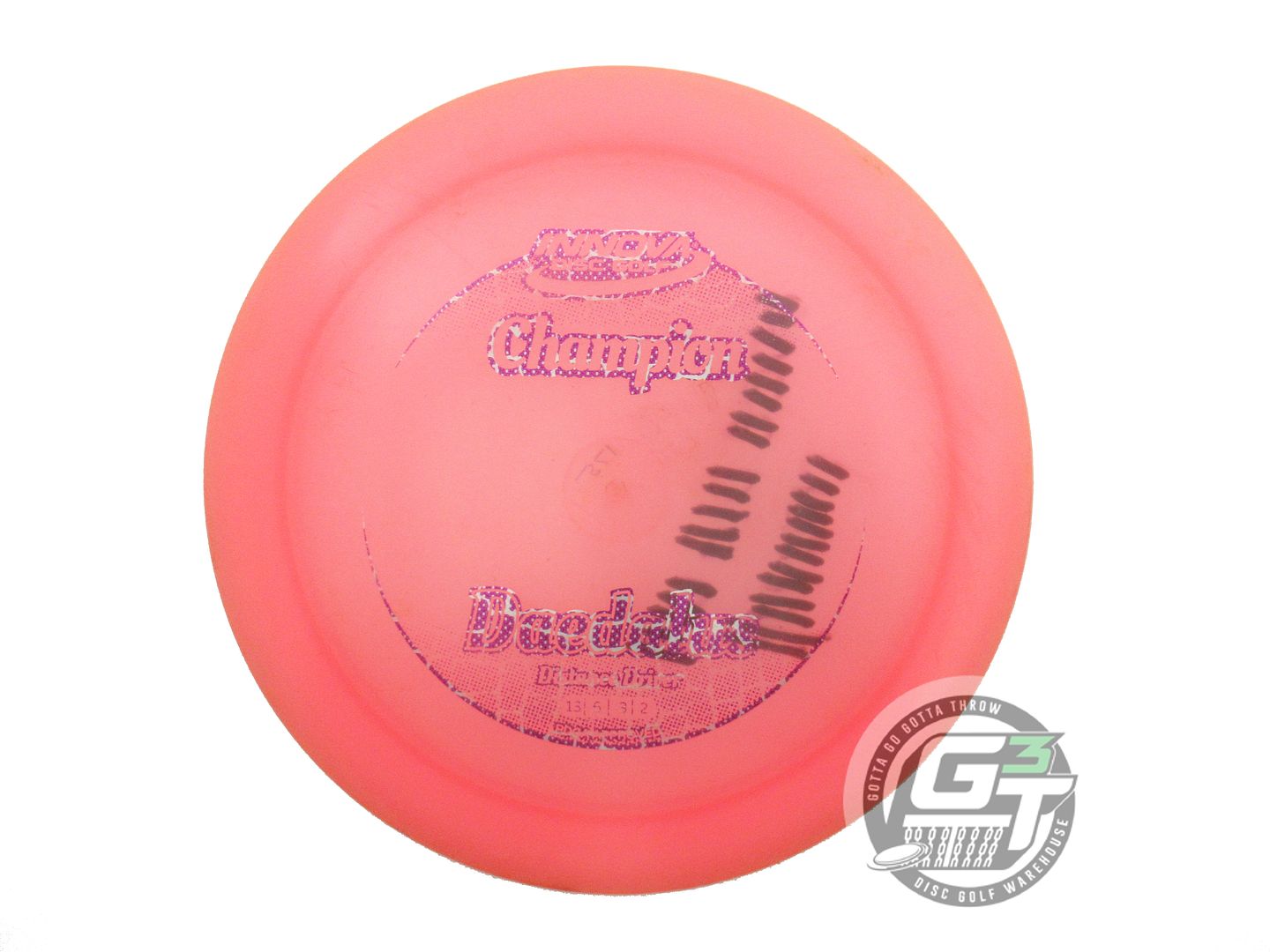 USED Innova Champion Daedalus 175g Pink Reptile Foil Distance Driver Golf Disc
