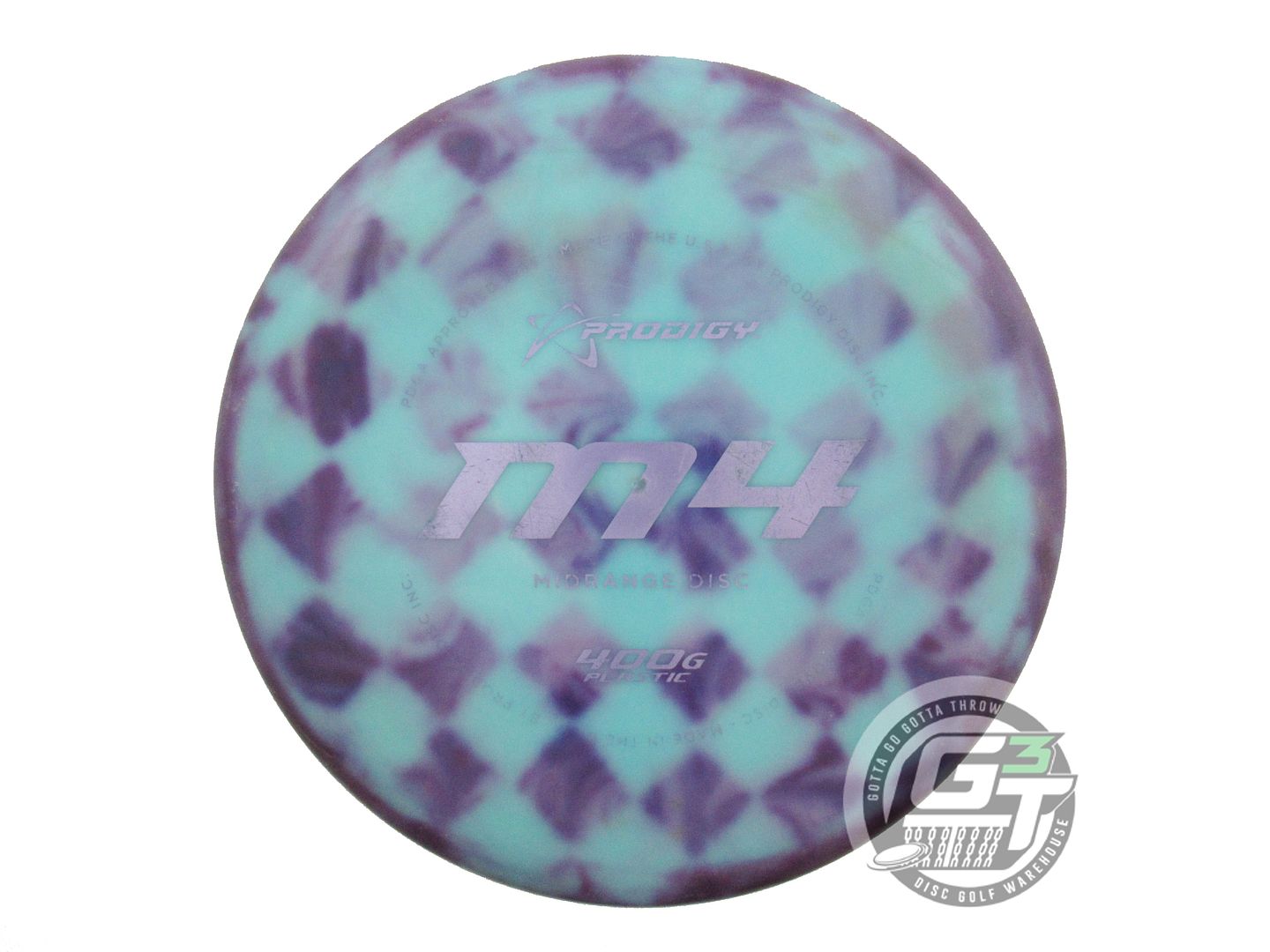 USED Prodigy Discs 400G M4 178g Teal Lilac Foil HOME DYED Midrange Golf Disc