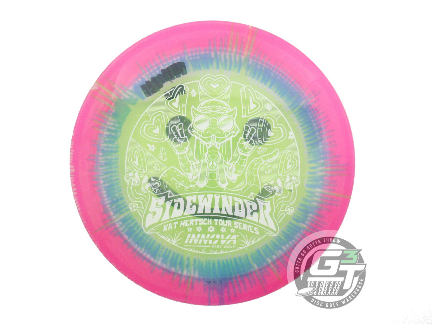 USED Innova [MERTSCH] I-DYE Champion Sidewinder 176g Pink Distance Driver Disc
