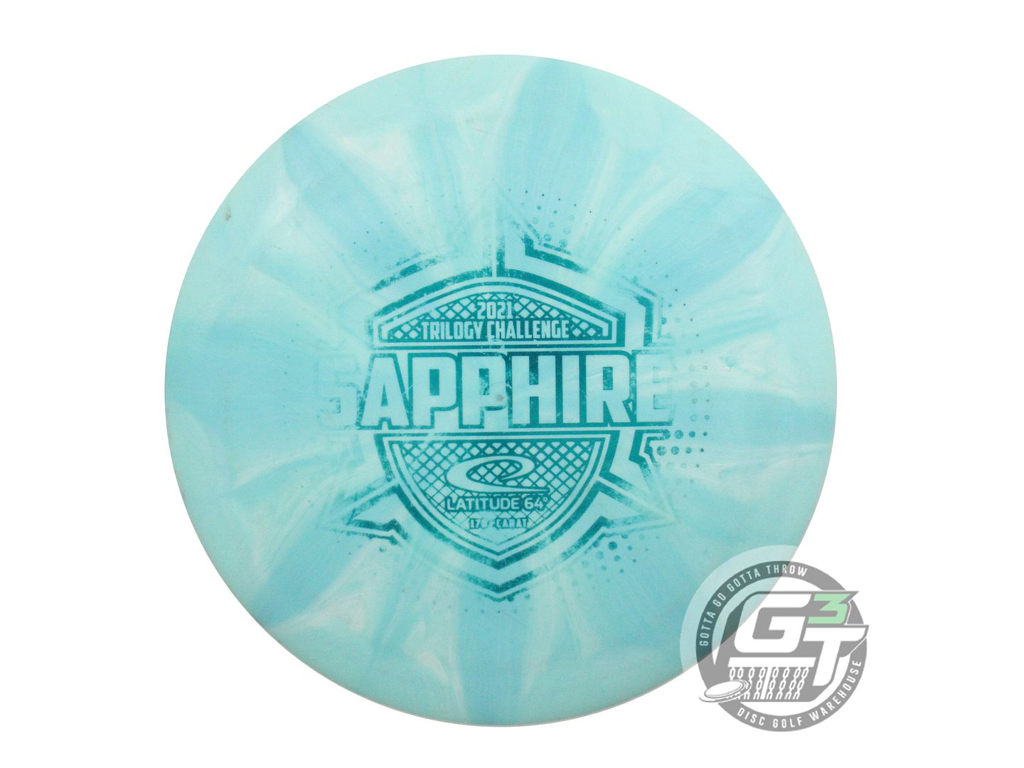USED Latitude 64 [TRILOGY CHALLENGE] Gold Burst Sapphire 172g Teal Driver Disc