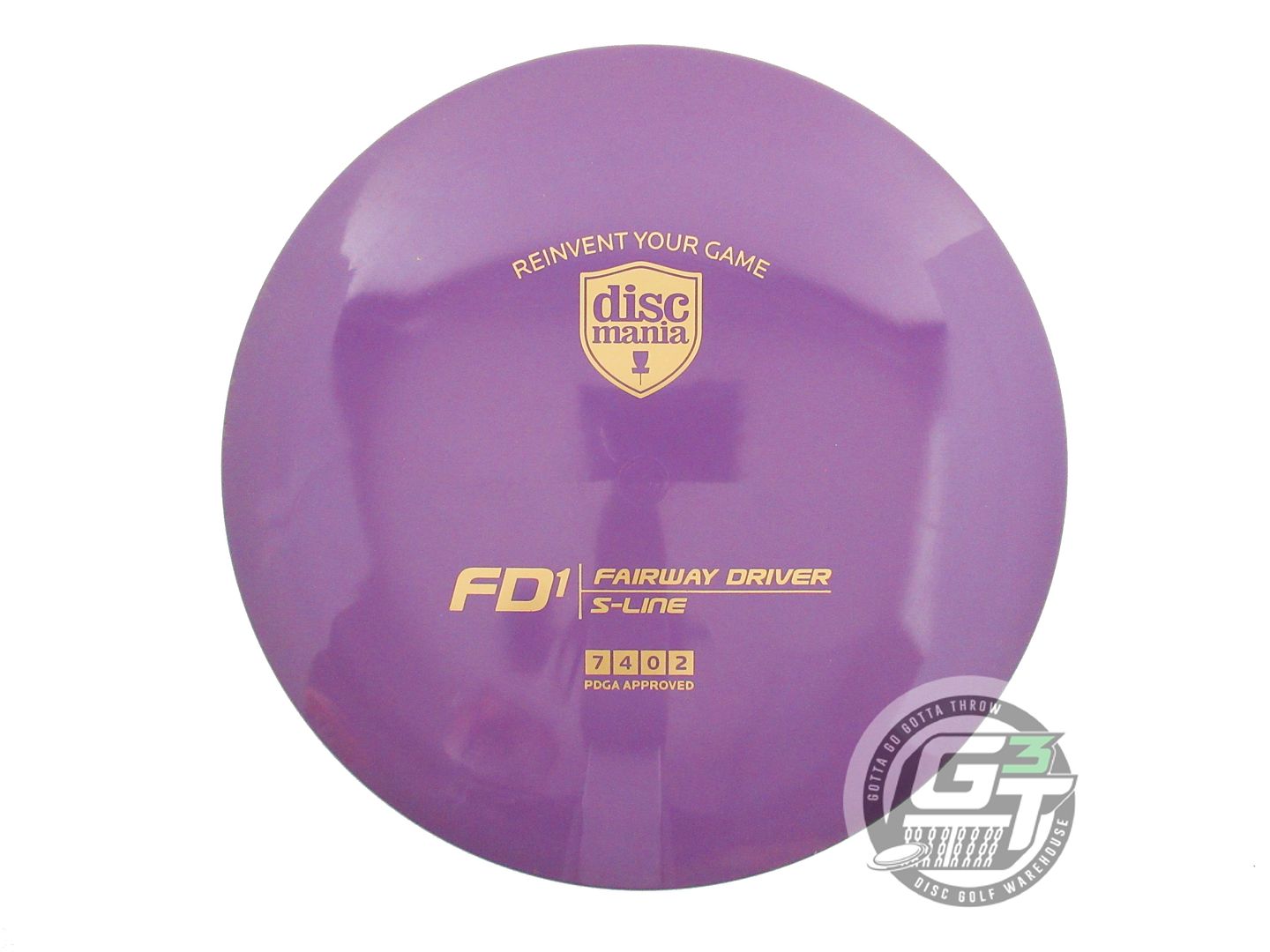 USED DiscMania S-Line FD1 173g Purple Gold Foil Fairway Driver Golf Disc