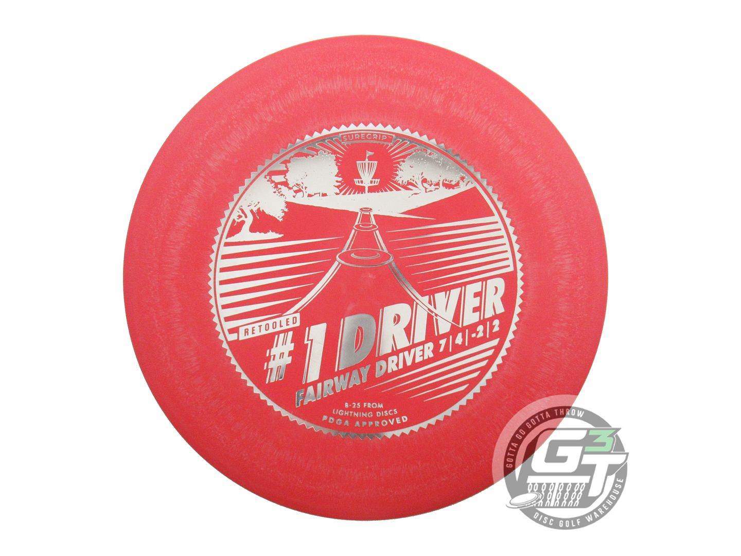Lightning Sure Grip #1 Driver [Retool] Fairway Driver Golf Disc (Individually Listed)