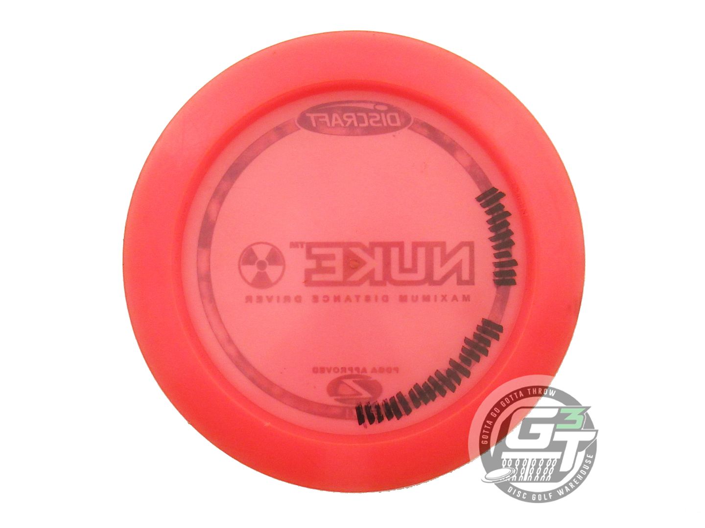 USED Discraft Z Nuke 167g Pink Blue Foil Distance Driver Golf Disc