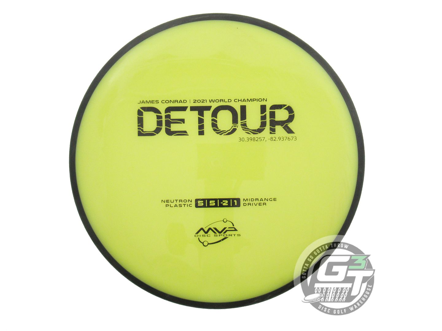 USED MVP Disc Sports [CONRAD] Neutron Detour 174g Yellow Midrange Golf Disc
