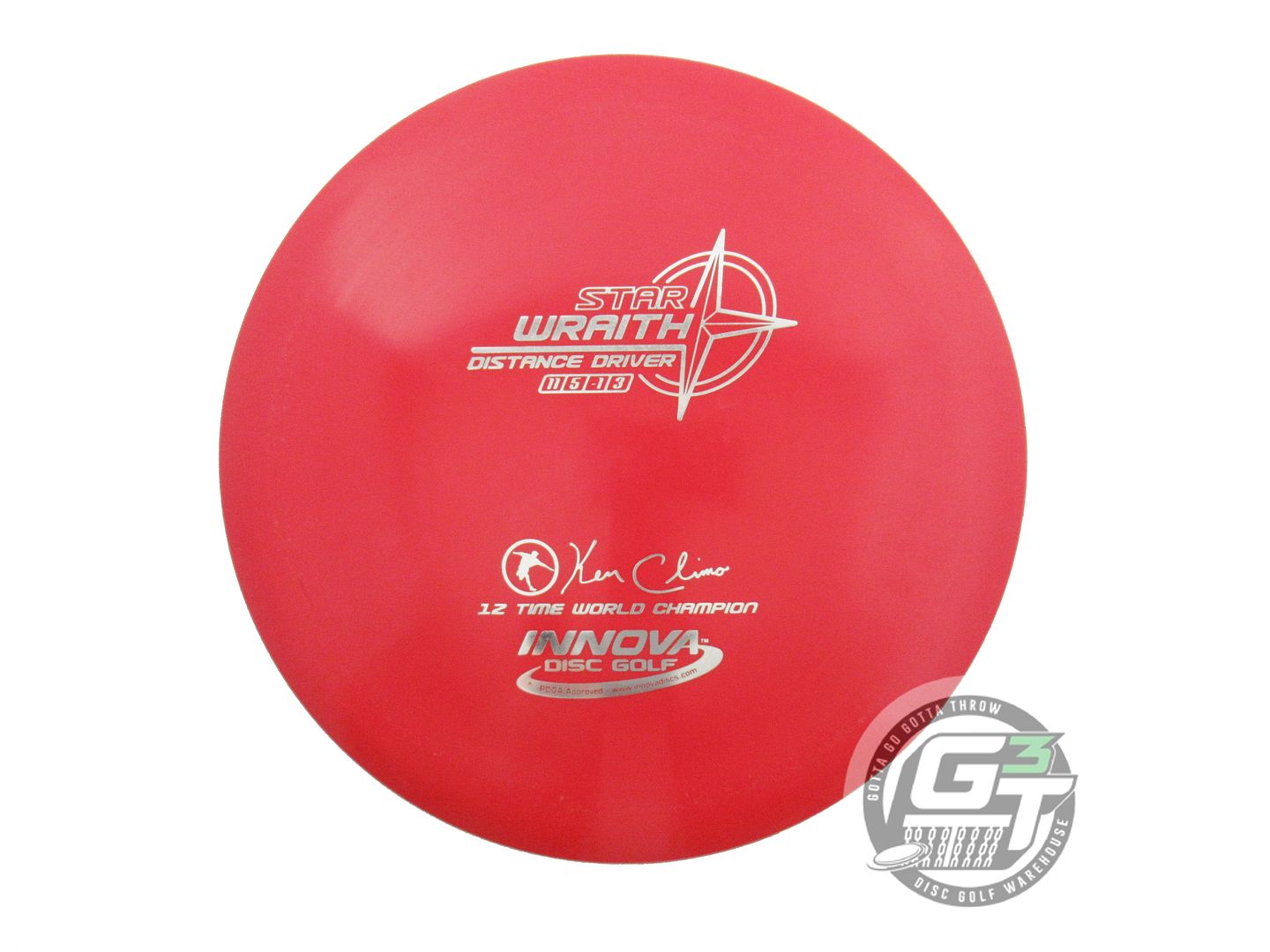 USED Innova Star Wraith 167g Red Silver Foil A Distance Driver Golf Disc