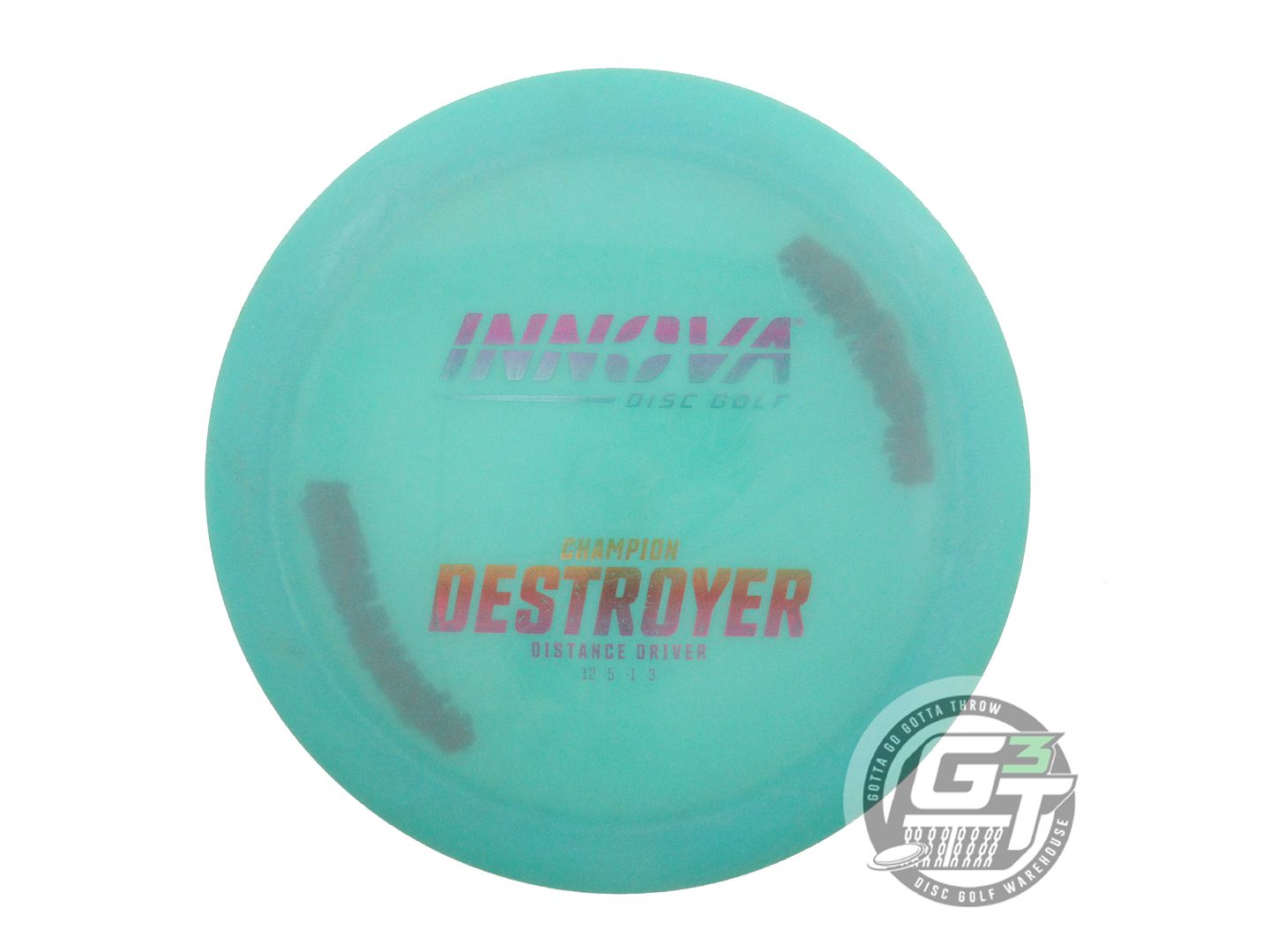 USED Innova Champion Destroyer 175g Seafoam Rainbow Foil Distance Driver Disc