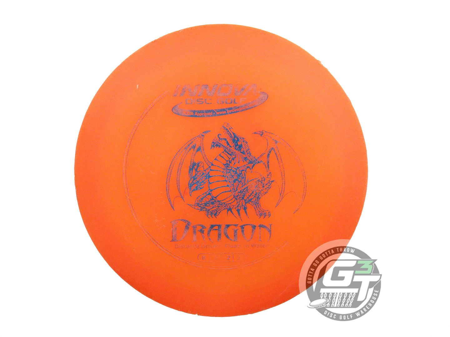 USED Innova DX Dragon 155g Orange Blue Foil Distance Driver Golf Disc
