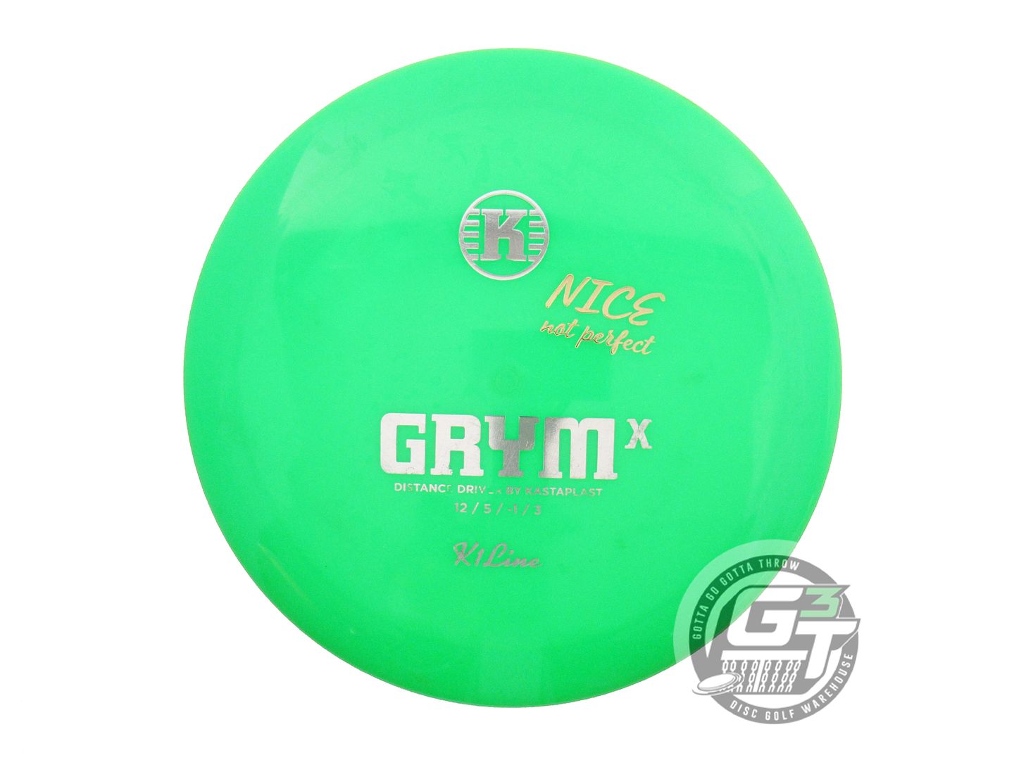 USED Kastaplast X-OUT K1 Grym X 173g Green Distance Driver Golf Disc