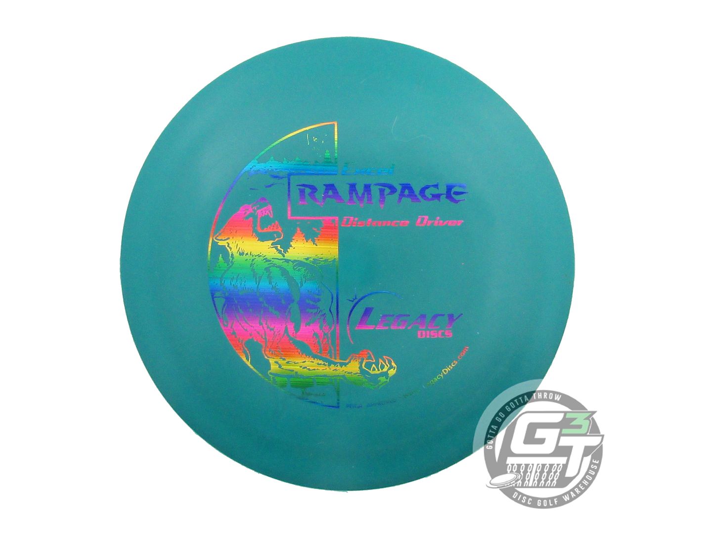 USED Legacy Discs Excel Rampage 173g Green Rainbow Laser Distance Driver Disc