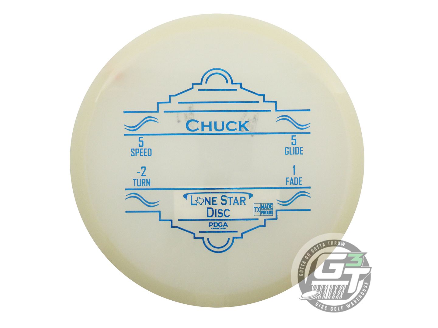 Lone Star Glow Bravo Chuck Midrange Golf Disc (Individually Listed)