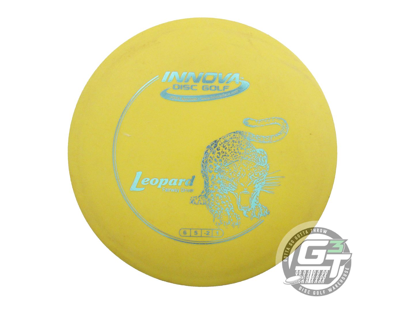 USED Innova DX Leopard 149g Yellow Silver Foil Fairway Driver Golf Disc
