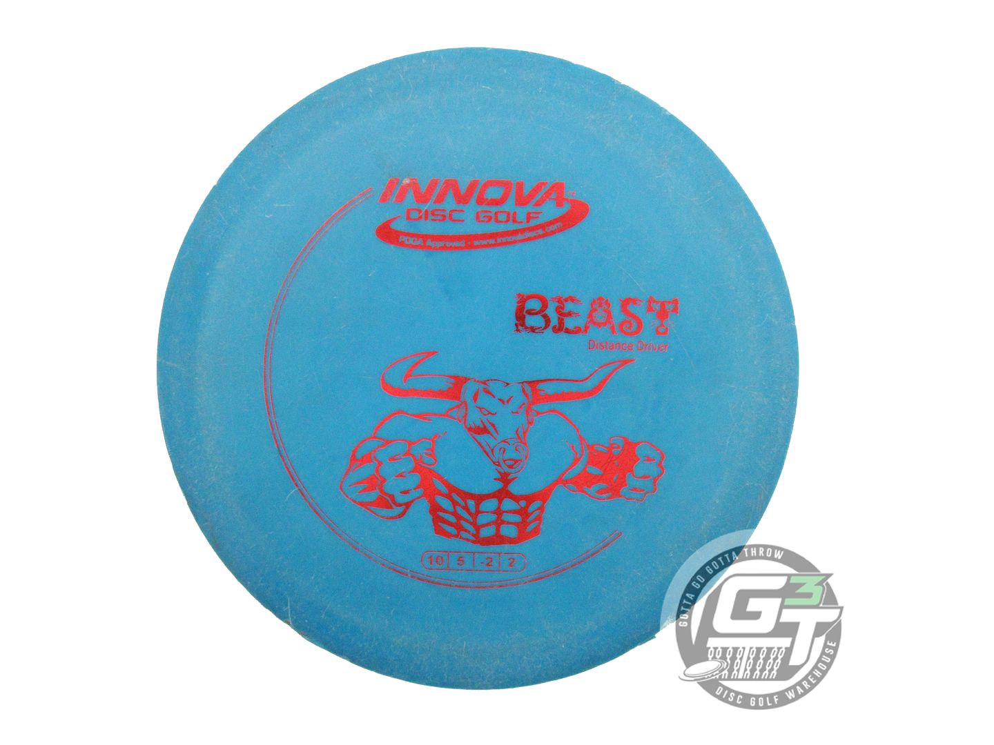 USED Innova DX Beast 166g Blue Red Foil Distance Driver Golf Disc