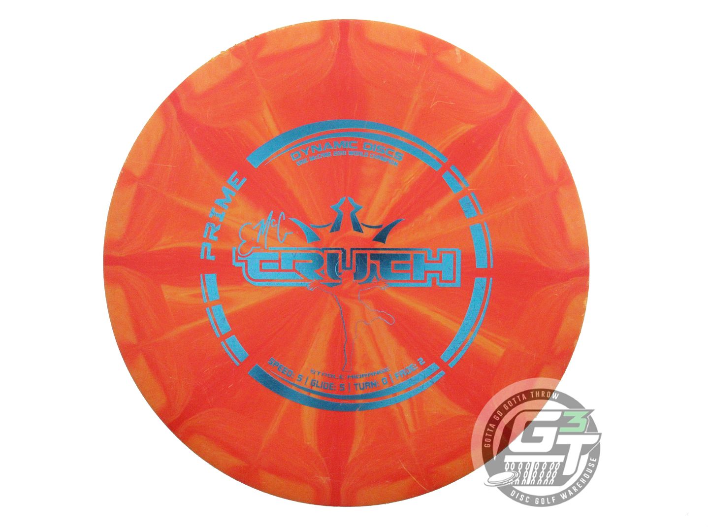 USED Dynamic Discs Prime Burst EMAC Truth 175g Red-Orange Midrange Golf Disc