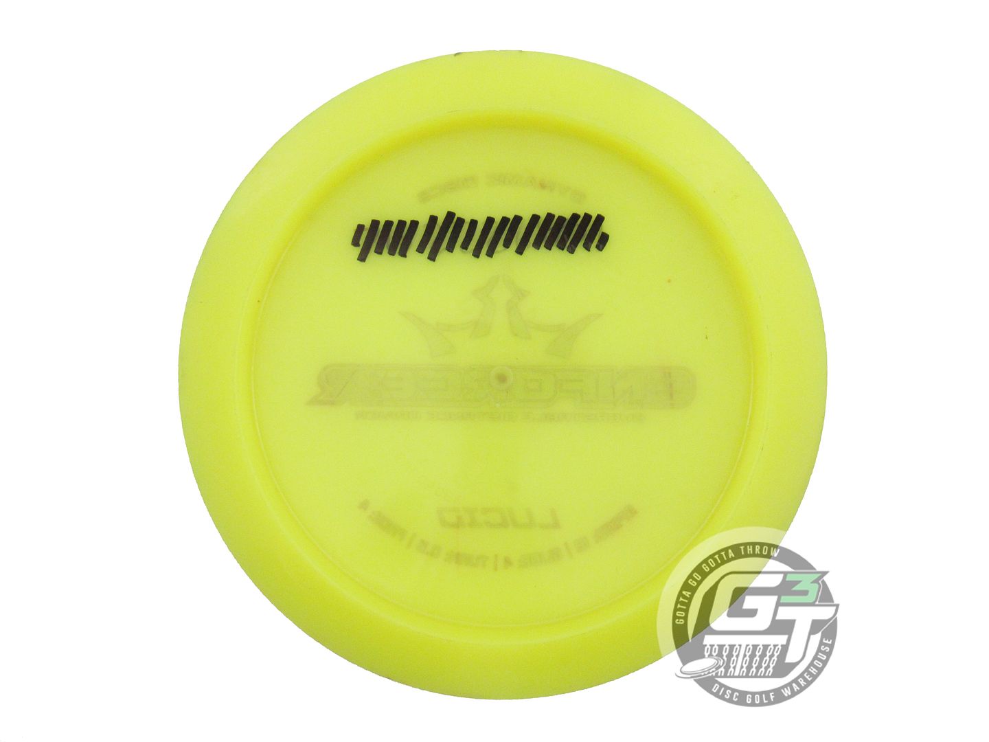 USED Dynamic Discs Lucid Enforcer 169g Yellow Red Foil Distance Driver Golf Disc